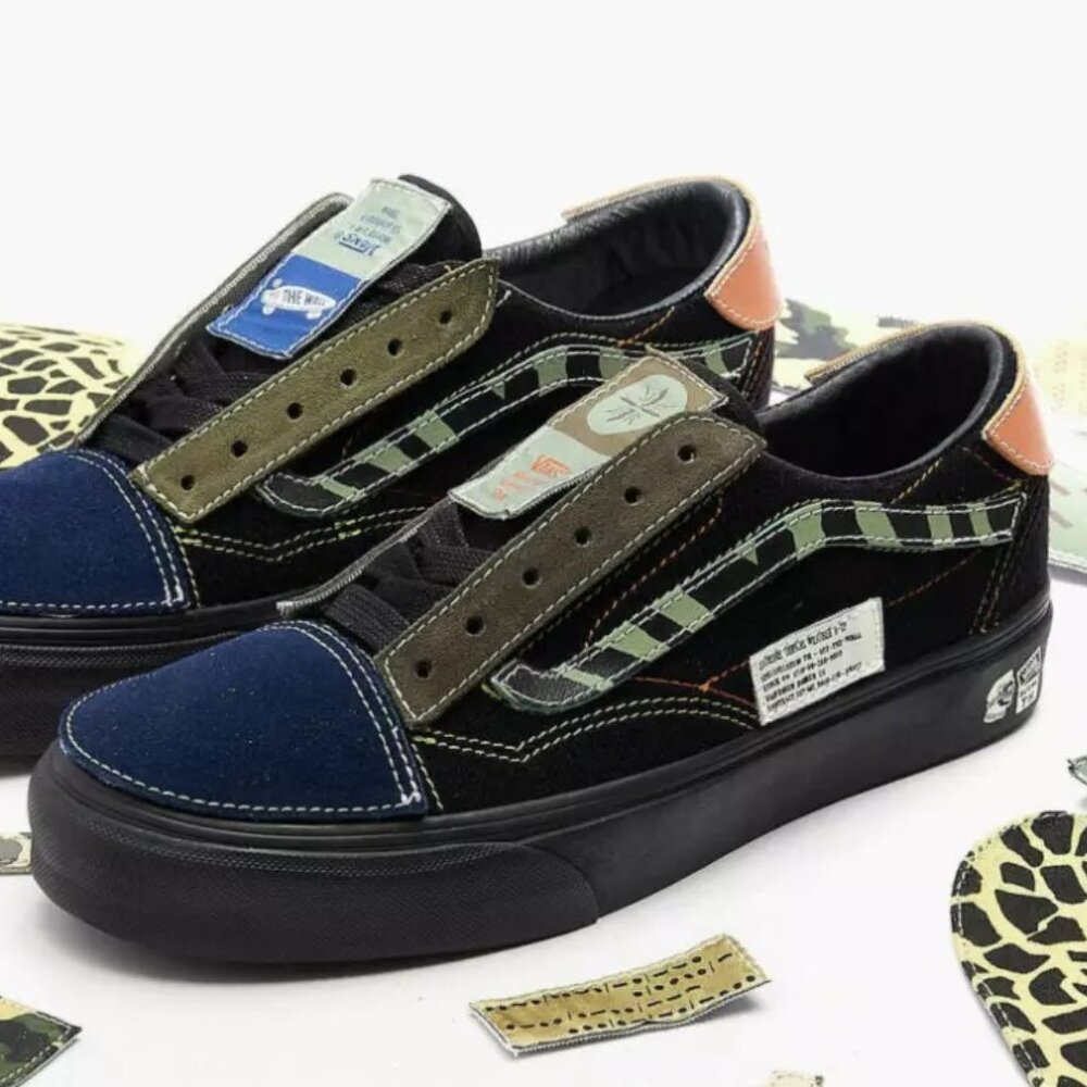 Vans x Taka Hayashi DIY Sk8-Low VLT LX 'Black' VN0A4UX62NQ Men's 8 Custo… - Picture 1 of 11